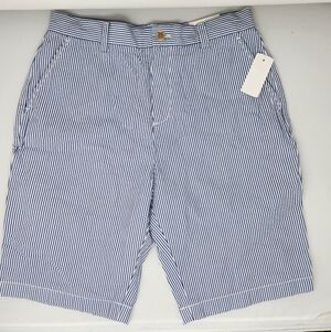 New With Tag Boys Brooks Brothers Fleece Seersucker Shorts Size 16 Boys